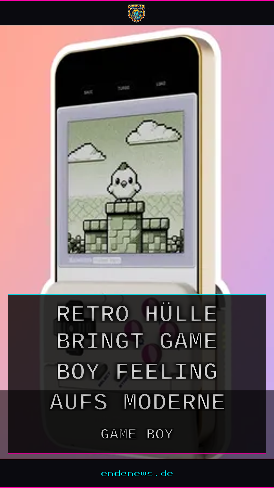 Retro-Hülle bringt Game-Boy-Feeling aufs moderne Smartphone