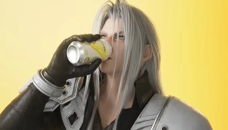 Sephiroth gönnt sich ein Feierabendbier