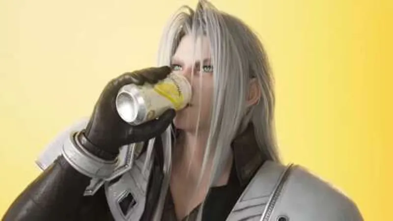Sephiroth wird zum Barkeeper: Final Fantasy VII Rebirth bewirbt Zitronen-Drink