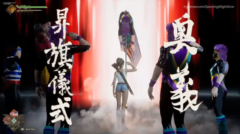 Showa American Story: Gamescom-Trailer zeigt verrückten Mix aus Yakuza und Lollipop Chainsaw