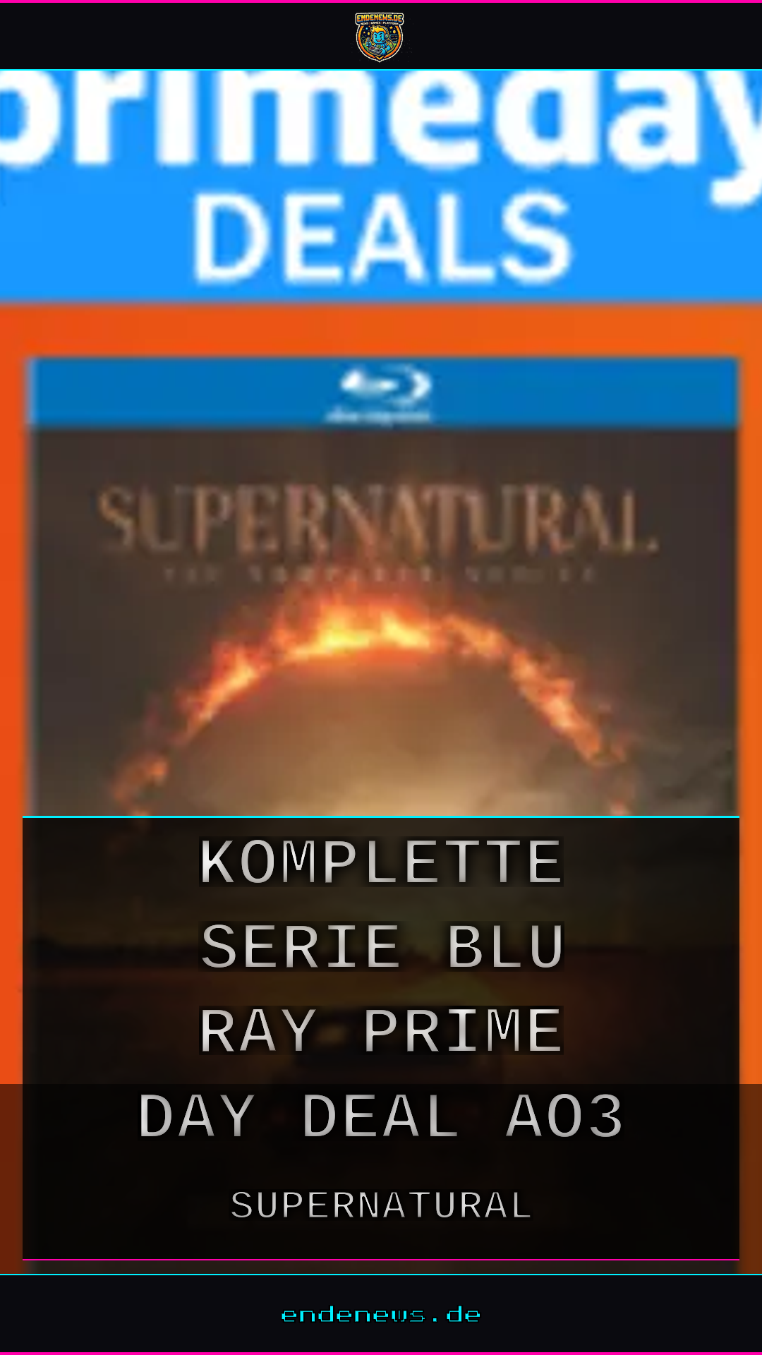 Supernatural: Komplette Serie auf Blu-ray, Prime-Day-Deal für AO3-Fans