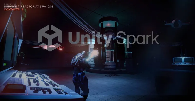 Unity Spark und Space Corridor im Browser testen