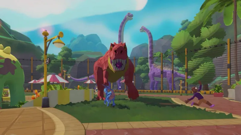 Very Safe Dino Park: Friendslop-Jurassic-Park-Chaos für vier Spieler