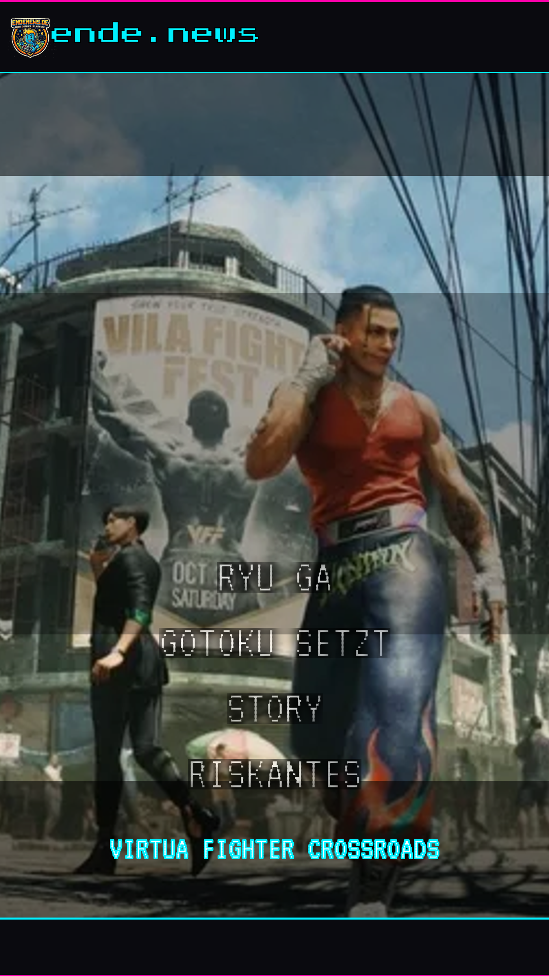 Virtua Fighter Crossroads: Ryu Ga Gotoku setzt auf Story, ein riskantes Experiment?