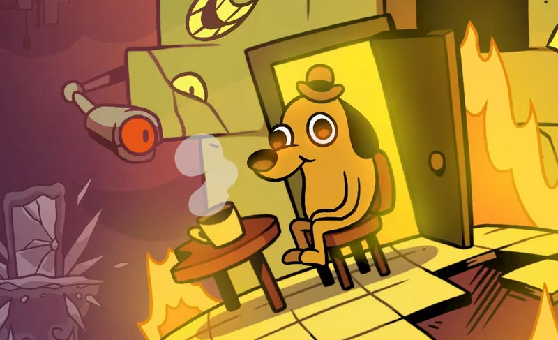 Vom Internet-Meme zum Metroidvania: Question Hound sucht Hilfe in This Is Fine: Maximum Cope