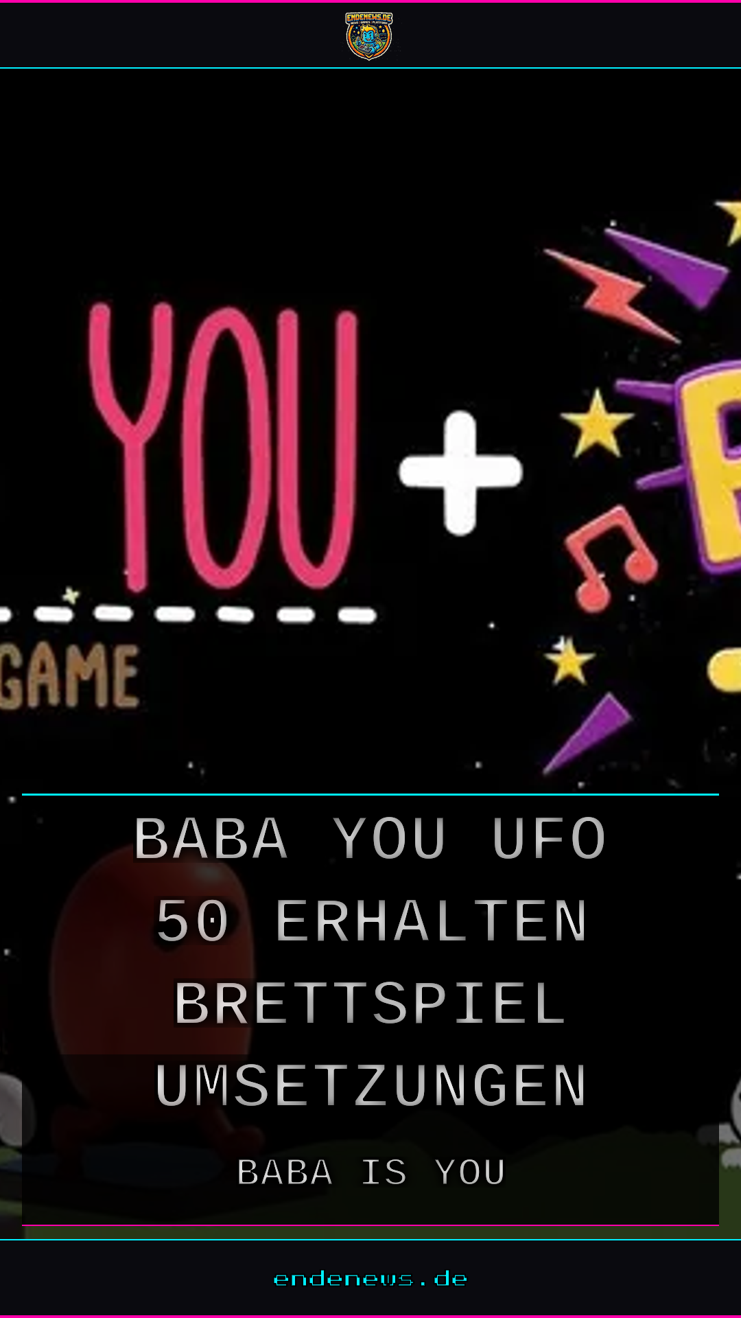 Von der Konsole auf den Tisch: Baba is You und UFO 50 erhalten Brettspiel-Umsetzungen