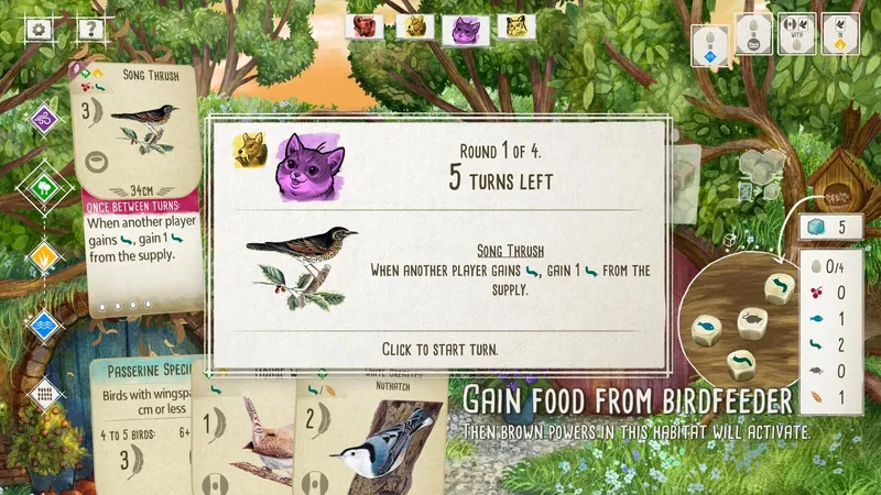 Wingspan: Bird Packs Season Pass, Federn für den digitalen Garten