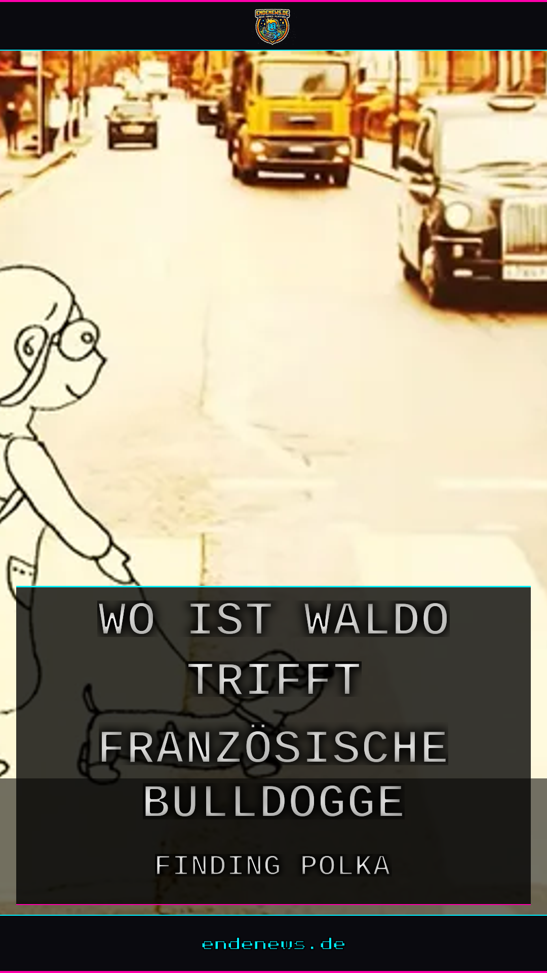 Wo ist Waldo trifft auf eine französische Bulldogge auf Steam