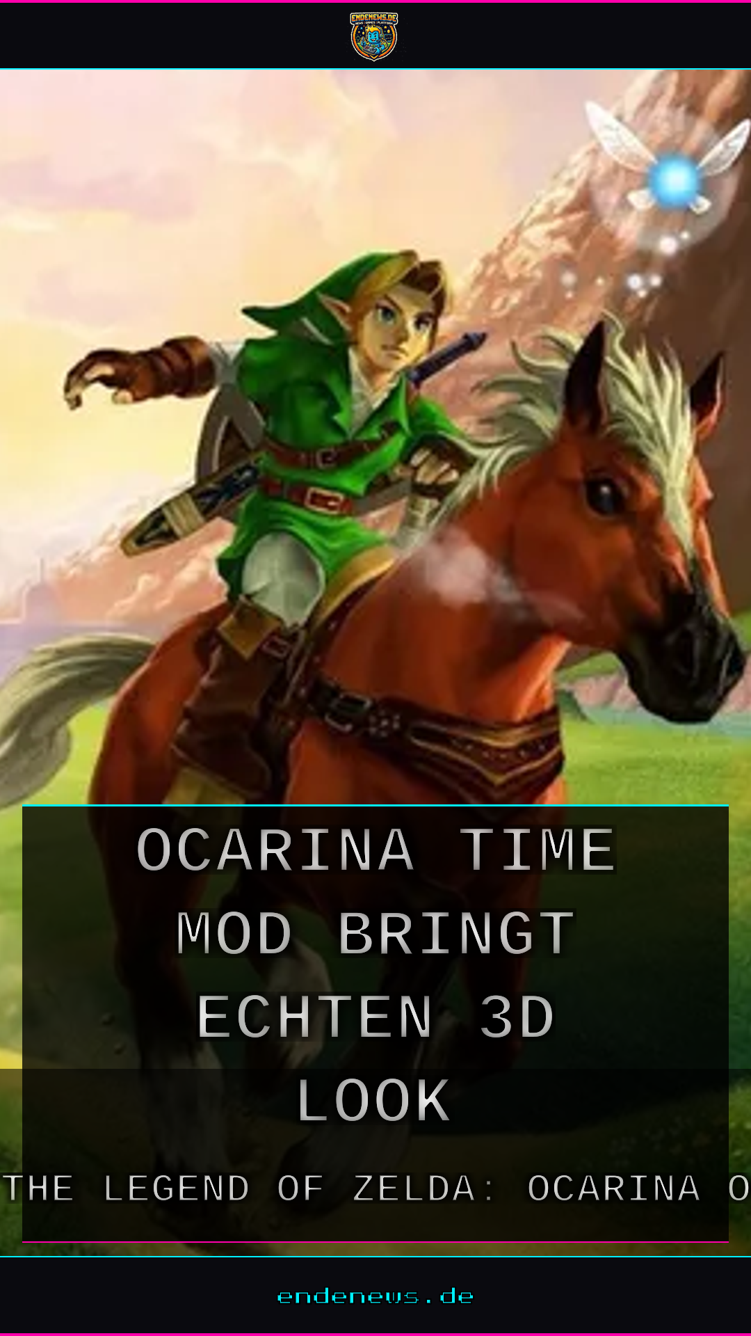 Zelda: Ocarina of Time Mod bringt echten 3D-Look auf die original N64-Hardware
